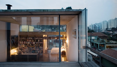 Three storey transparent house, Brazil