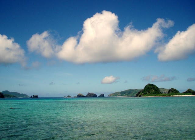 Zamami island ocean near okinawa