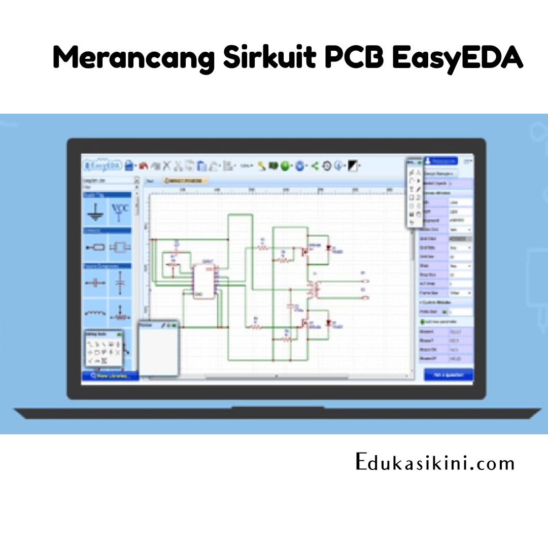 Merancang Sirkuit PCB Secara Online Gratis dengan EasyEDA