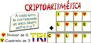 Criptoaritmética, Alfamética, Criptosumas, Problemas Matemáticos, Problemas para pensar, Acertijos matemáticos, Problemas de Ingenio, Problemas con solución