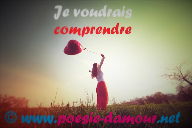 Belle femme avec le ballon rouge sur le site : Poésie d'amour