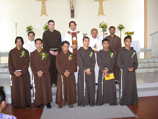 Newly professed friars