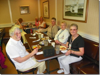 clockwise:  Musa (kissed the ground a few days ago), Debbie, Julie, Myrna