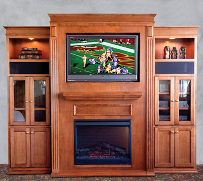 wood entertainment center