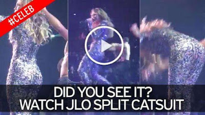 watch JLO split catsuit