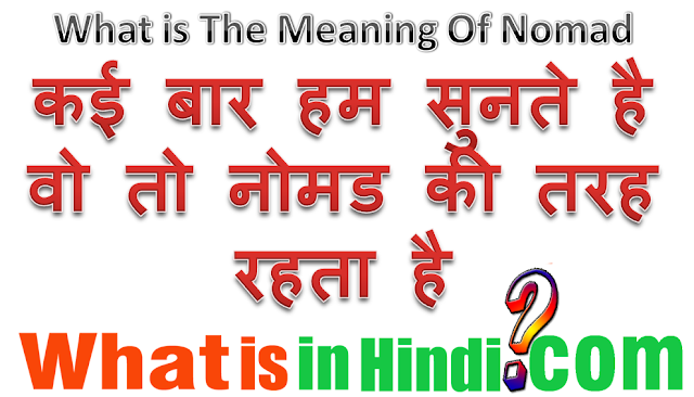 nomadic herding meaning in hindi