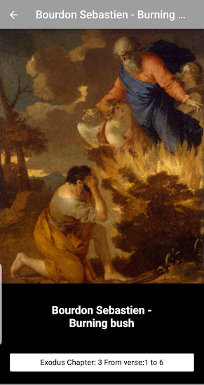 Bourdon- Moses and the Burning Bush  Exodus 3:1-6