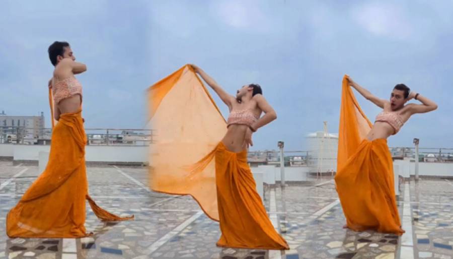 Tik Tokkar dance wearing saree in rain, video goes viral