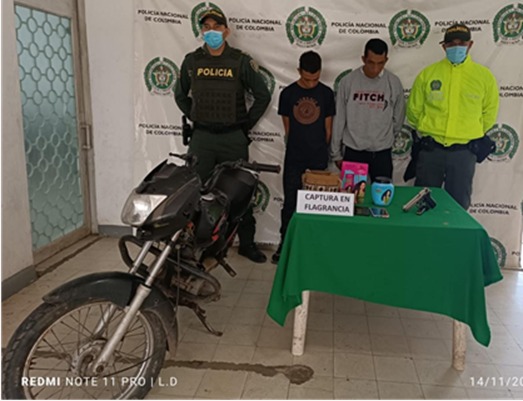 https://www.notasrosas.com/Capturadas cuatro personas en tres municipios del Cesar, por Porte de Arma de Fuego, Accesorios y Municiones