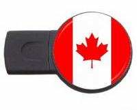 Canada country symbol usb flash drive