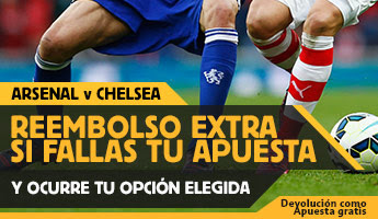 betfair reembolso 25 euros Community Shield Arsenal vs Chelsea 2 agosto
