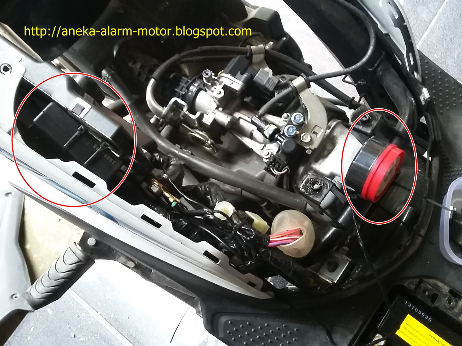 Aneka Alarm Motor  Cara  pasang alarm motor  remote pada 