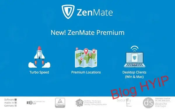 ZenMate VPN - phần mềm fake ip tốt nhất