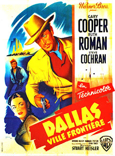 DALLAS VILLE FRONTIÈRE. Cartel grande: 120 x 160 cms. Francia. Arte: Boris Grinsson. Imprenta: Bedos et. C., París. DALLAS, CIUDAD FRONTERIZA. Dallas. 1950. Estados Unidos. Dirección: Stuart Heisler. Reparto: Gary Cooper, Ruth Roman, Steve Cochran, Raymond Massey, Barbara Payton, Leif Erickson, Antonio Moreno, Jerome Cowan, Reed Hadley, Gil Donaldson.