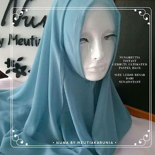hijab nunameutia instan pastel blue