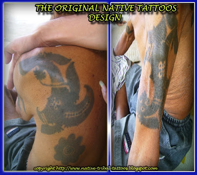 This type of tattoo is sign of originality borneo native people call 'Dayak' 