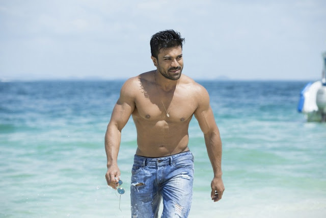 Telugu Star Ram Charan Six Packs Photos