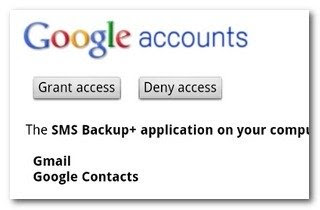 backup text sms messages android
