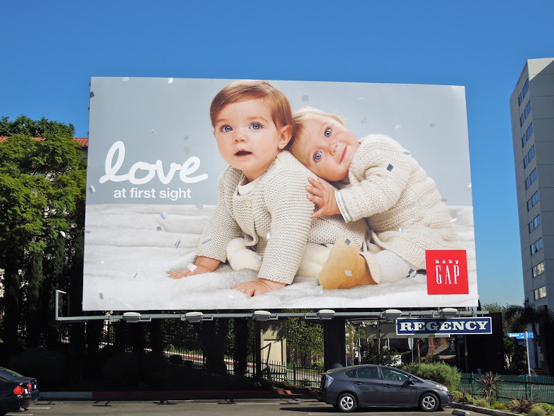 Love first sight Baby Gap billboard
