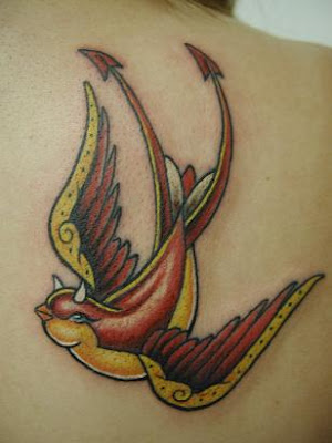 Business Tattoo Swallow Tattoos