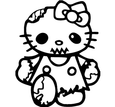 Hello Kitty Halloween Coloring Pages 16