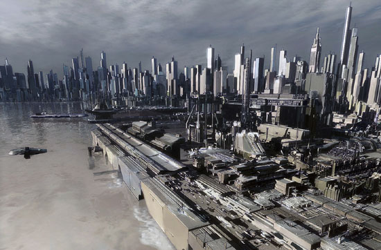 Breathtaking Future City Concept Art 