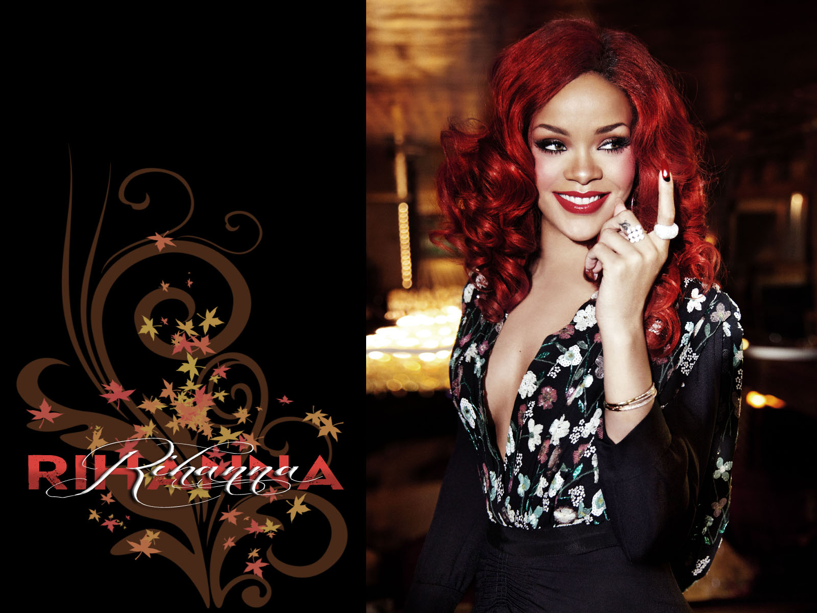 Background for desktop: Rihanna pictures
