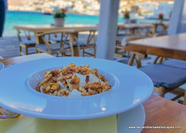 Greek breakfast in Mykonos