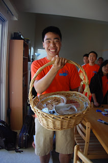 Selling baked goods for Gracepoint Fellowship Church's 30-Hour Famine