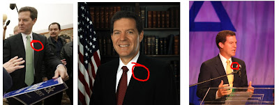 Senator Brownback doesn't wear a flag pin.