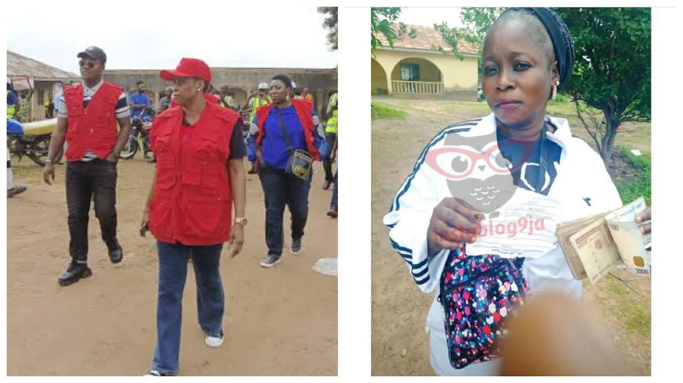 Pictures of the lady EFCC arrested in Osun state over vote buying