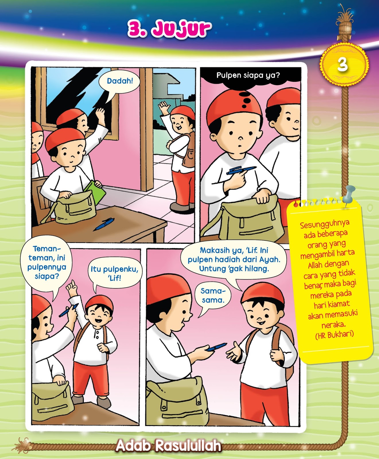 Contoh Cerita Bergambar Tentang Lingkungan  Kecil