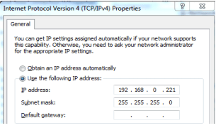 Setting IP