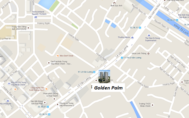 Vị trí Chung cư The Golden Palm