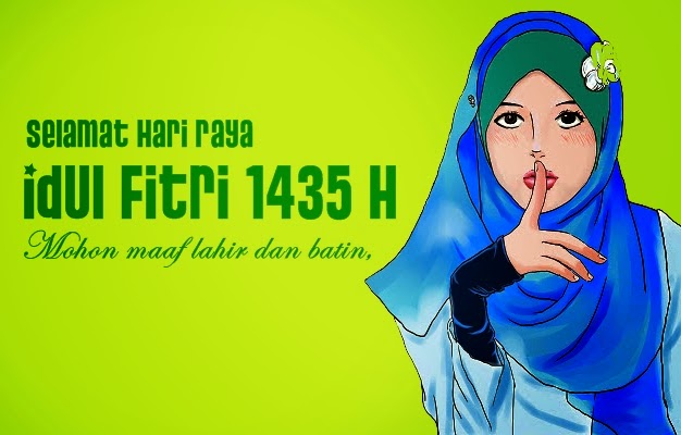 Kata & Gambar Ucapan Selamat Idul Fitri / Lebaran 2014 