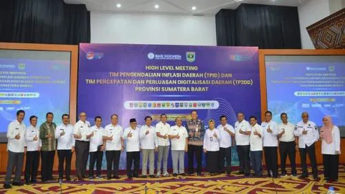 Kendalikan Inflasi, Sekda Andree Algamar Ikuti High Level Meeting TPID dan TP2DD Oleh BI Perwakilan Sumbar