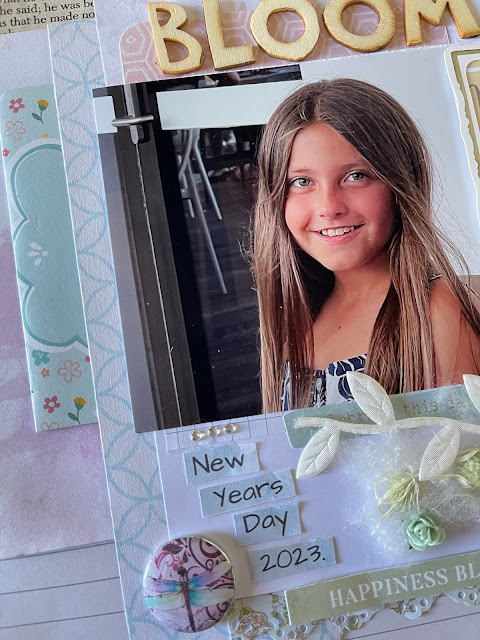 12 x 12 Scrapbooking Layout Ideas for Girls. Finishing off Journalling