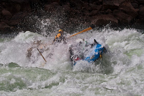 Jake Rehn and Joselin Reeves miraculously stayed upright, Colorado river Grand Canyon of the Colorado river, Chris Baer