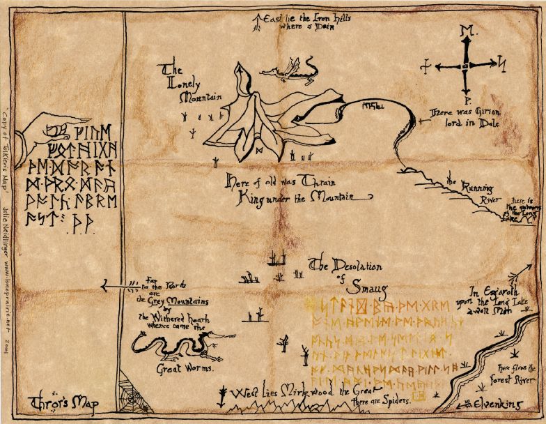 The Smaug tattoo I've been looking at wasn't actually on the map to Lonely