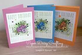 Nigezza Creates With Paper Daisy Crafting and Stampin Up Perennial Birthday 