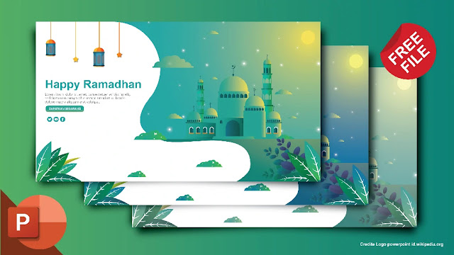 Free Desain Flat PPT : Download Contoh Desain Flat Ramadhan Power Point