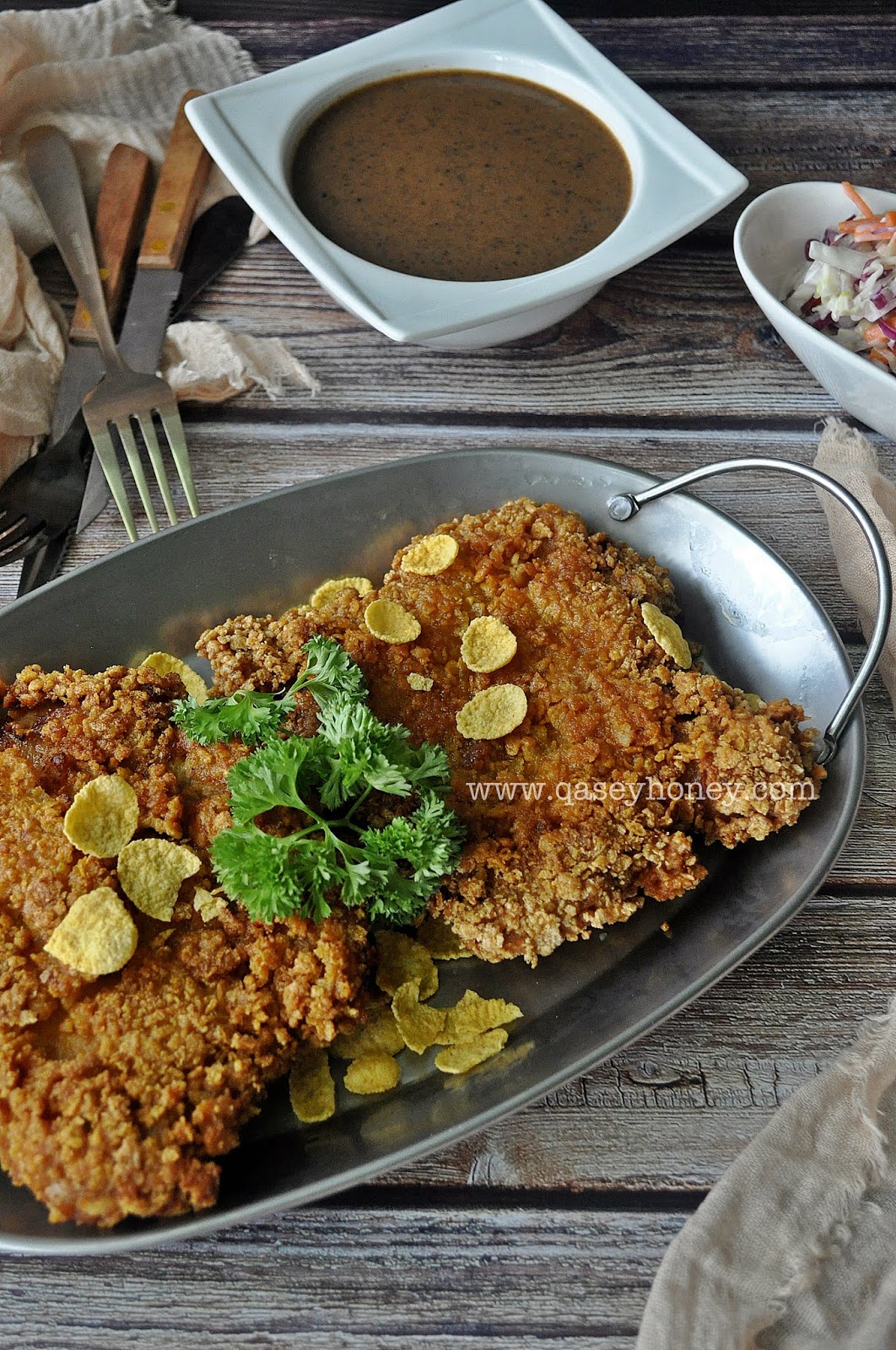 RESEPI LENGKAP CHICKEN CHOP CORNFLAKES RANGUP, SOS LADA 