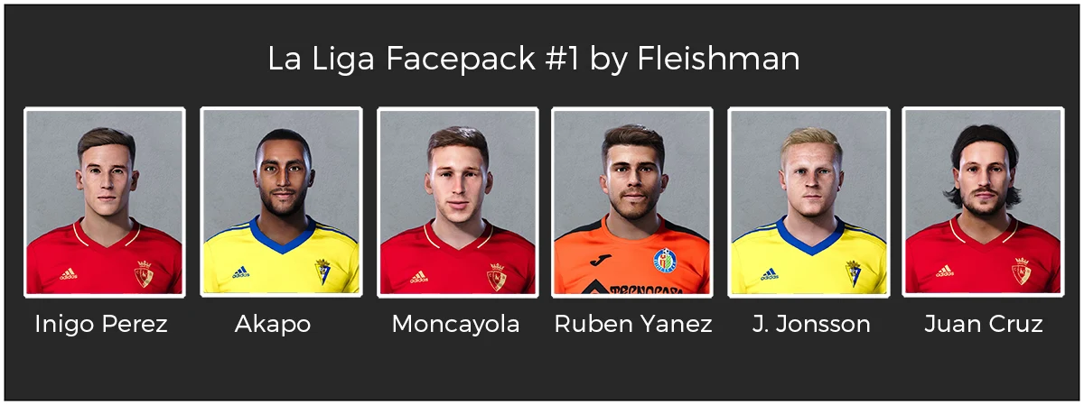 PES 2021 La Liga Facepack #1 by Fleishman