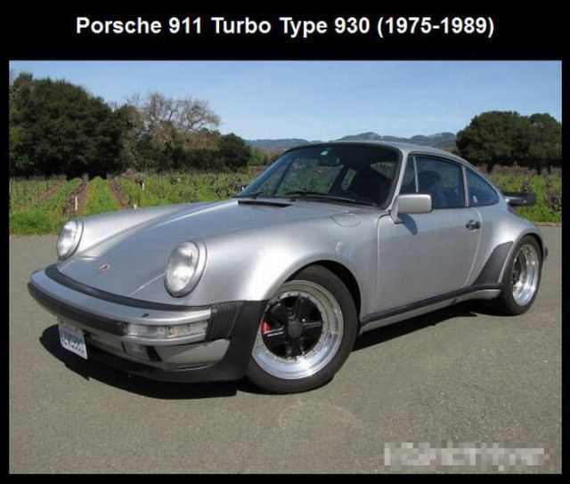 Porsche 911 Turbo Type 930 The body shape is distinctive thanks to wide 