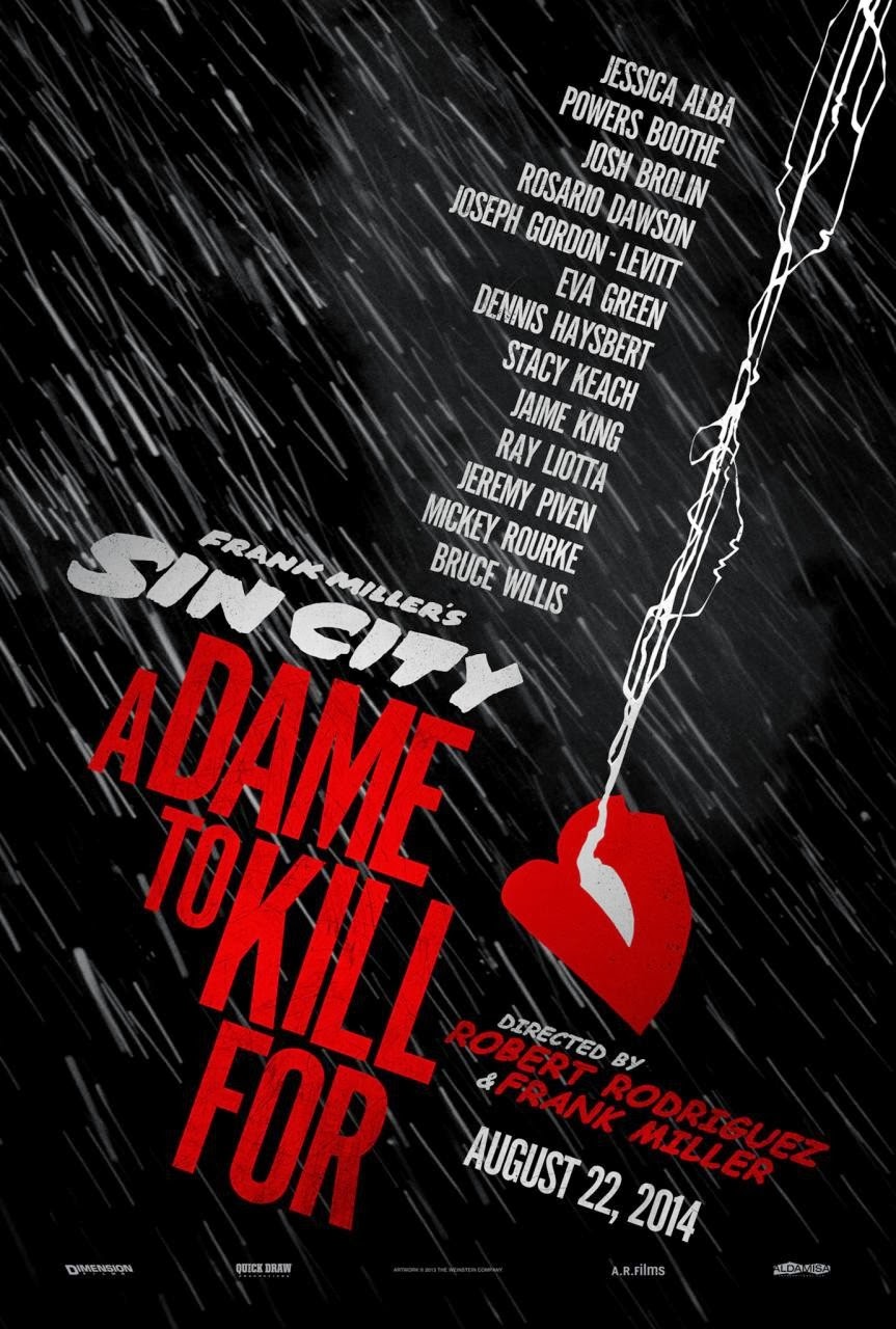 Sin City A Dame To Kill For 2014 Movie Banner Poster Images