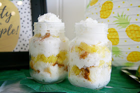 Easy no-bake pineapple coconut parfait