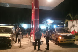 PERSONIL POLSEK TIGALINGGA MELAKSANAKAN KEGIATAN PETROLI BLUE LIGHT PADA MALAM HARI