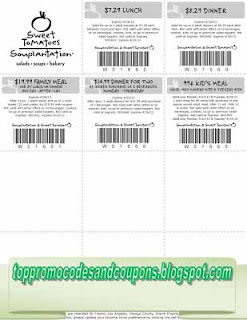 Free Printable Sweet Tomatoes Coupons