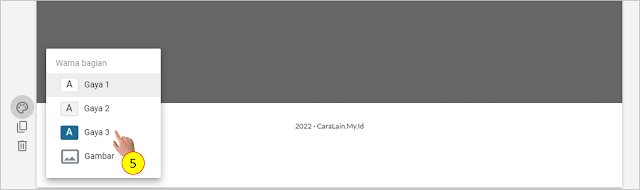 Ganti Warna Footer - CaraLain.My.Id