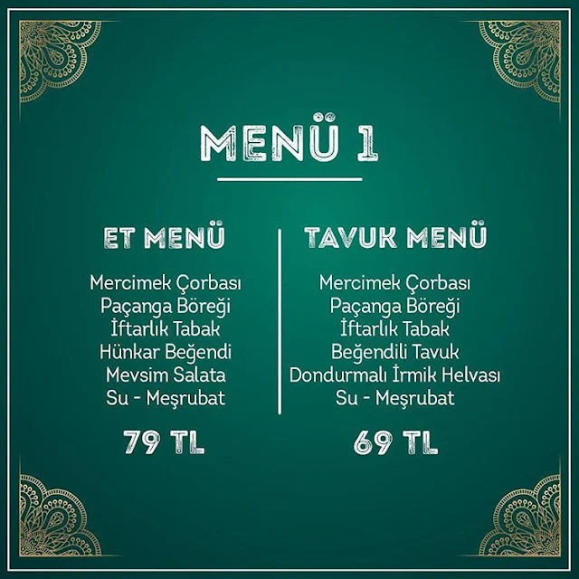 lokma iftar menüsü 2019 istanbul lokma ramazan menüsü lokma restaurant menü fiyatları